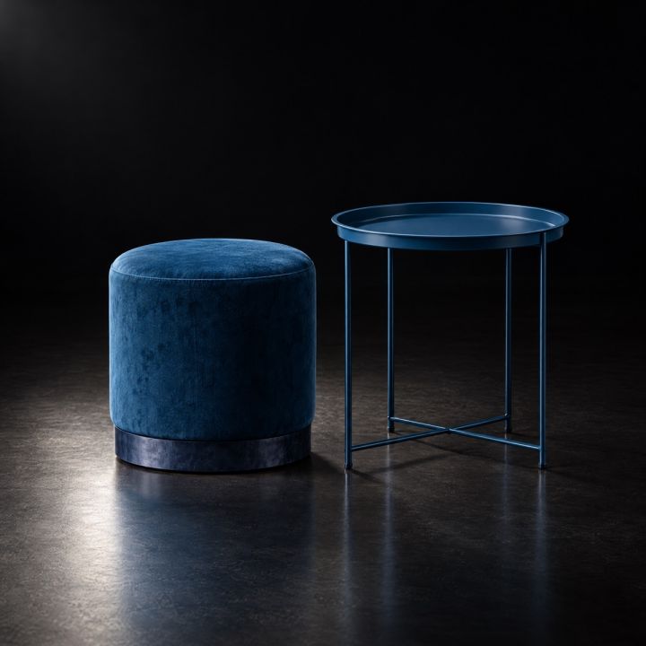 Pouf & side table