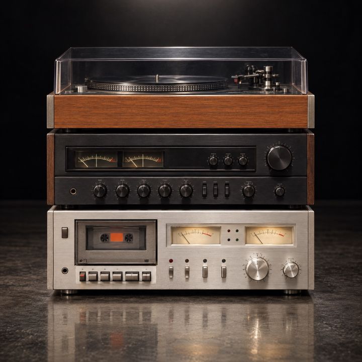 Vintage hi-fi stack