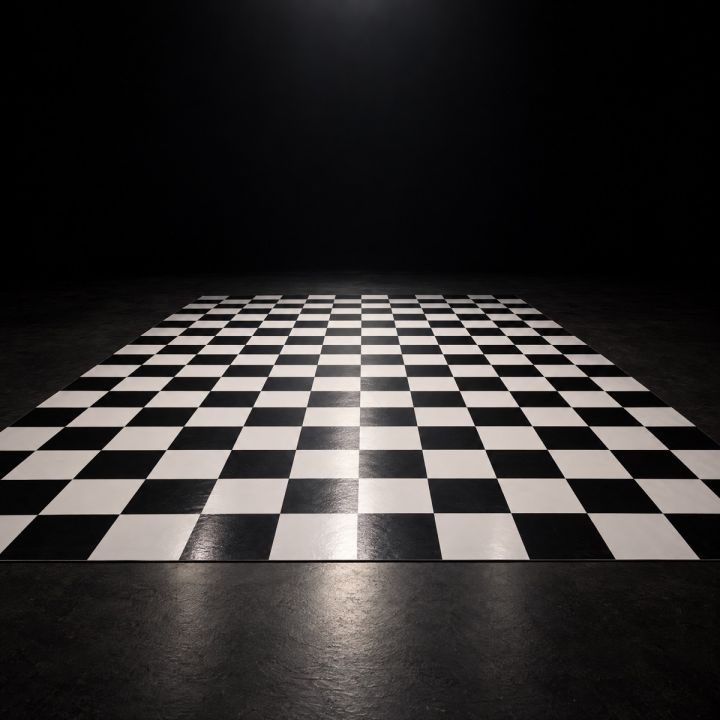 Checkerboard floor