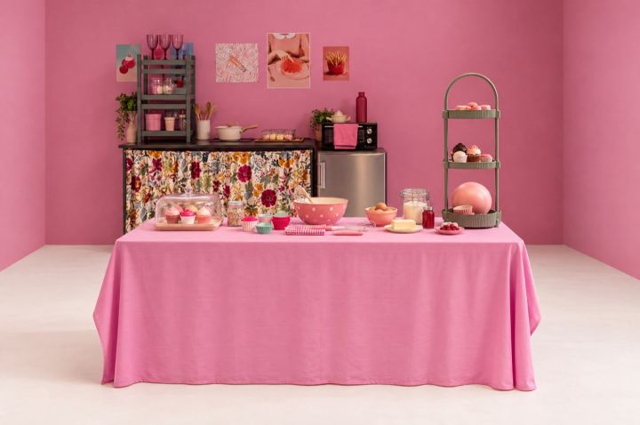 Pink baking kitchen set