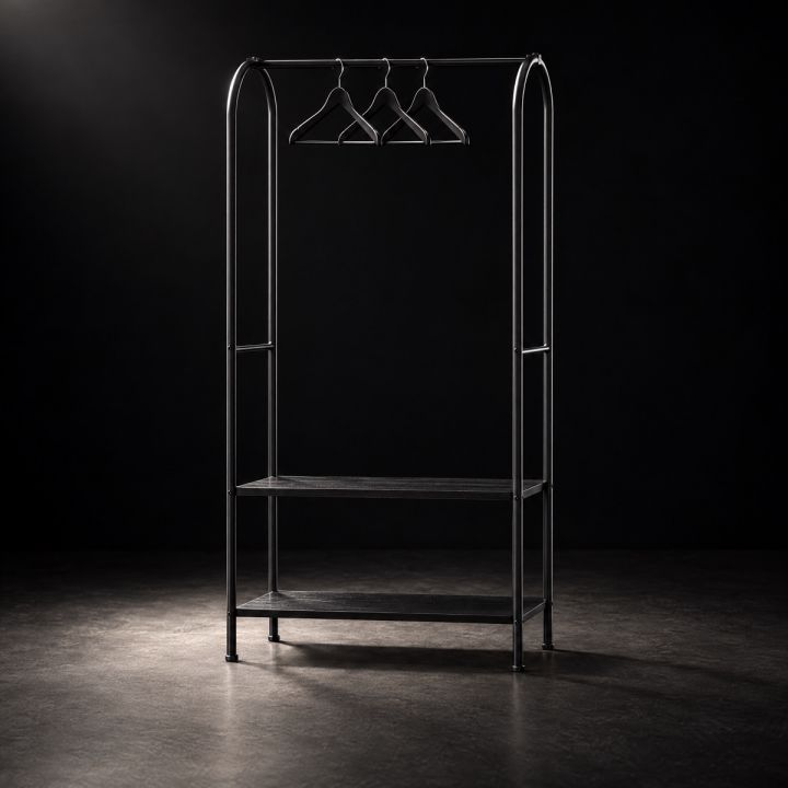 Arched clothes rack